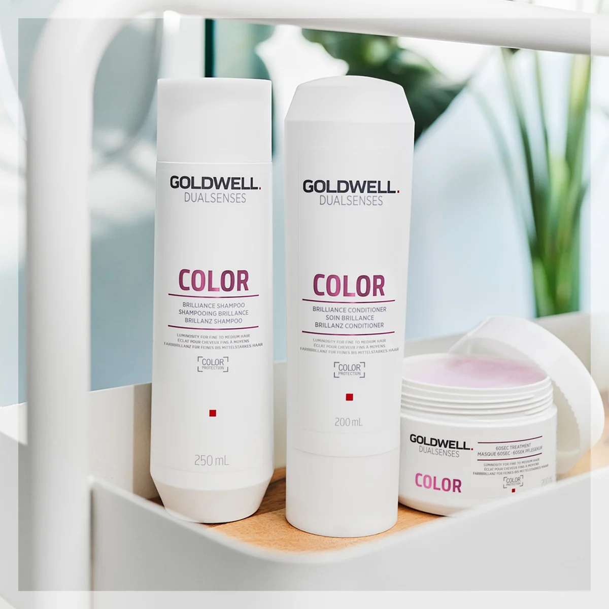Goldwell Dualsenses Color Brilliance Shampoo, Anti-Colour Fading For Fine To Medium Hair 250ml | LOOKFANTASTIC