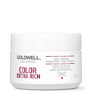 Goldwell Dualsenses Color Extra Rich Brilliance 60Sec Treatment Mask 200ml For Thick, Coarse Coloured Hair - undefined undefined