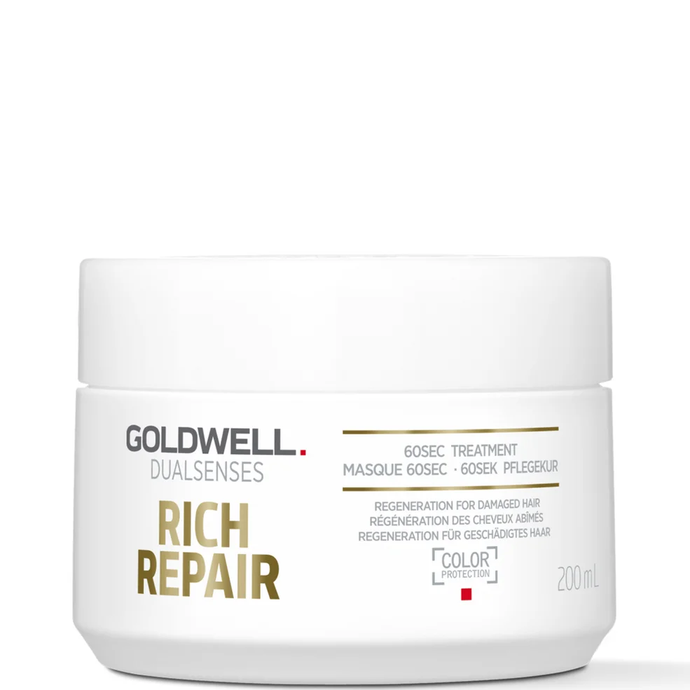 Goldwell Dualsenses Rich Repair Restoring 60Sec Treatment Mask 200ml For Dry To Severely Damaged Hair Image 1