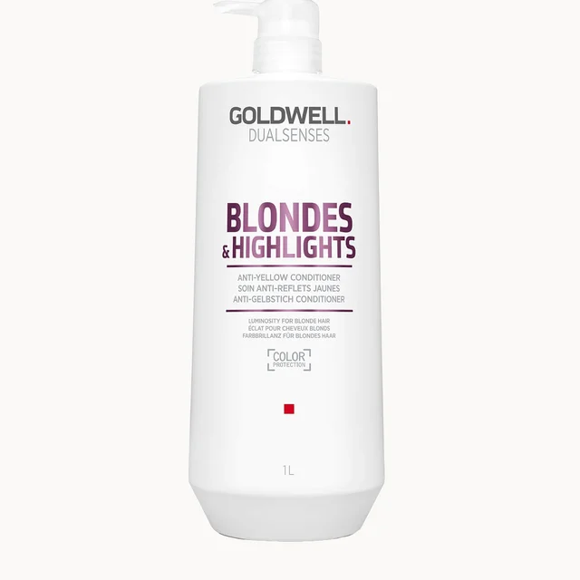 Goldwell Dualsenses Blonde and Highlights Anti-Yellow Conditioner 1000ml (Worth £85)