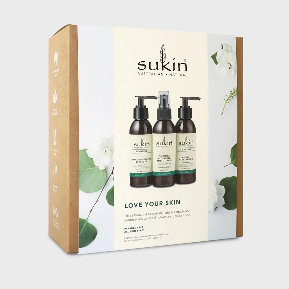 Sukin Love Your Skin Cleanse, Tone and Moisturise Kit Image 1