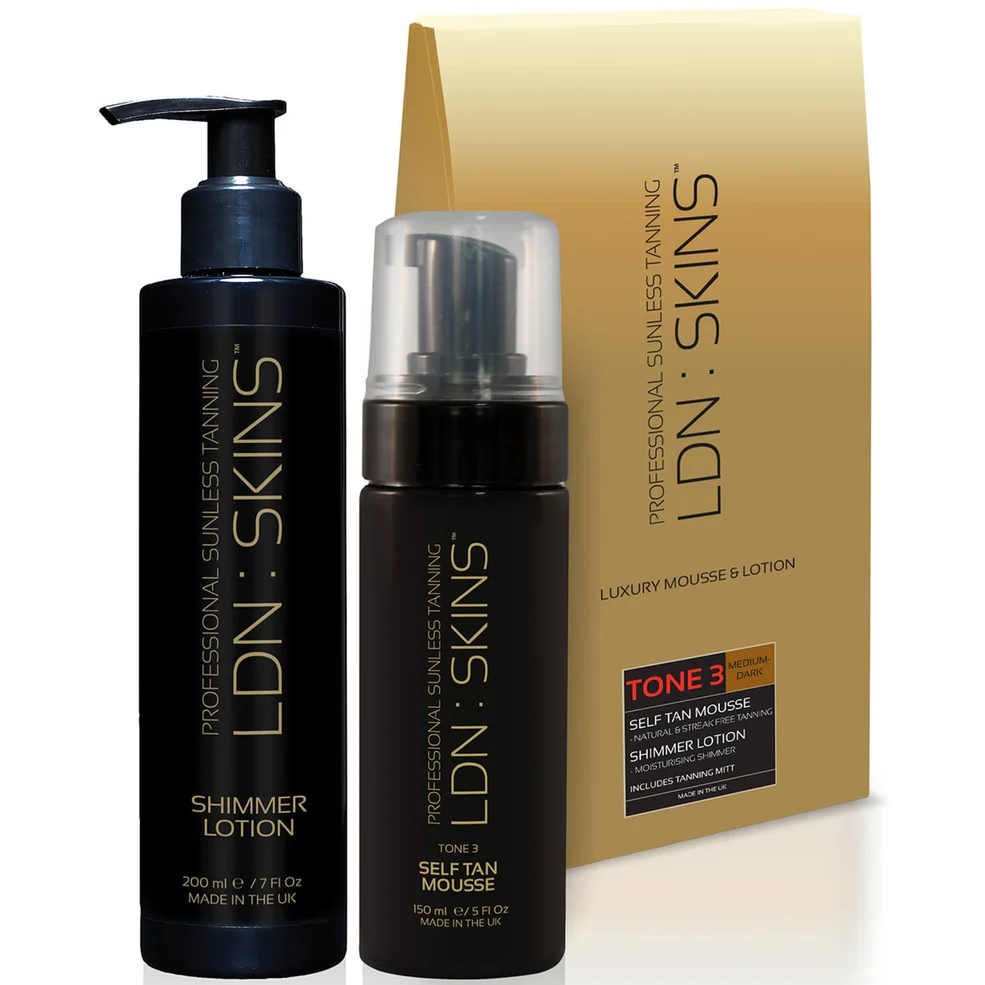 LDN : SKINS Luxury Mousse & Lotion Gift Set - Tone 3 Medium/Dark (Worth £53.00) Image 1