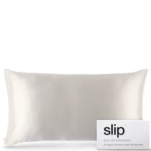 Slip Silk Pillowcase King - White - Colour White