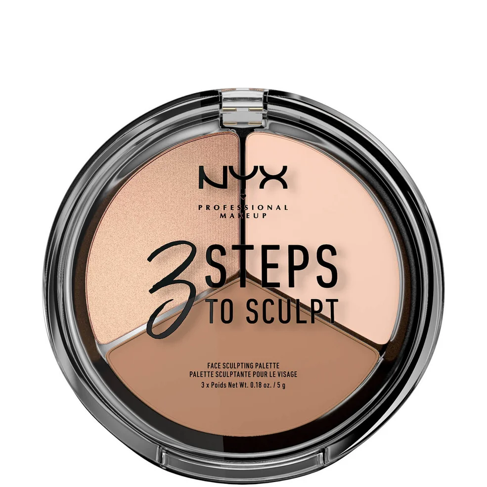 NYX Professional Makeup 3 Steps to Sculpt Face Sculpting Palette - Fair Image 1