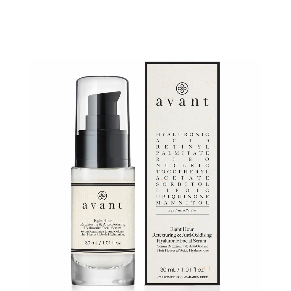 Avant Skincare 8 Hour Anti-Oxidising and Retexturing Hyaluronic Facial Serum 30ml Image 1