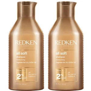 Redken All Soft Shampoo Duo (2 x 300ml) - Size 2 x 300ml
