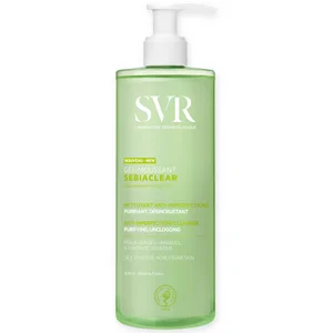 SVR SEBIACLEAR Foaming Purifying, Soap-Free Salicylic Acid Face & Body Cleanser for Oily, Acne-Prone, Combination Skin, 400ml - undefined undefined