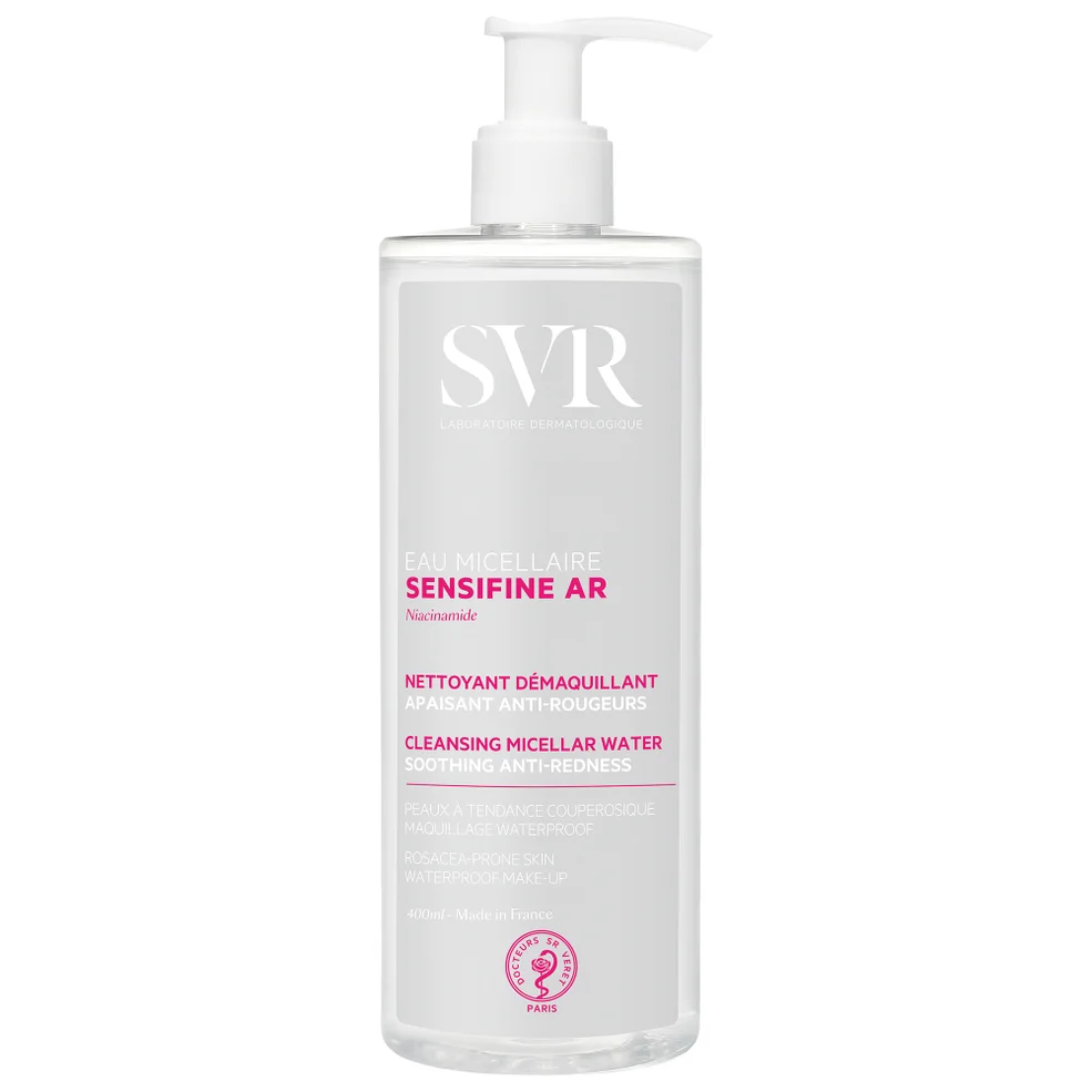 SVR SENSIFINE AR - Soothing Anti-Redness Micellar Water Cleanser & Make-up Remover for Sensitive Rosacea-Prone Skin , 400ml Image 1