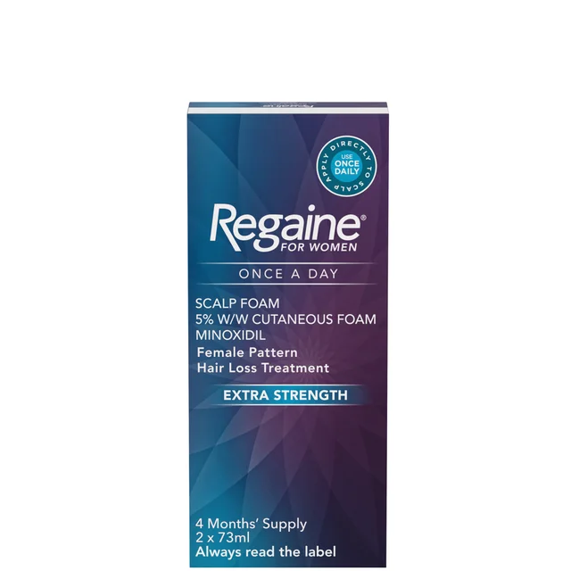 Regaine Women's Once A Day Hair Loss and Regrowth Scalp Foam Treatment with Minoxidil 2 x 73ml