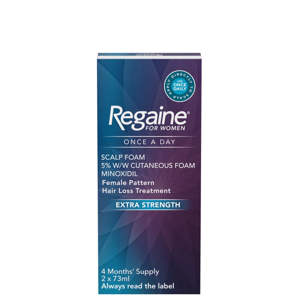 Regaine Women's Once A Day Hair Loss and Regrowth Scalp Foam Treatment with Minoxidil 2 x 73ml Image 1