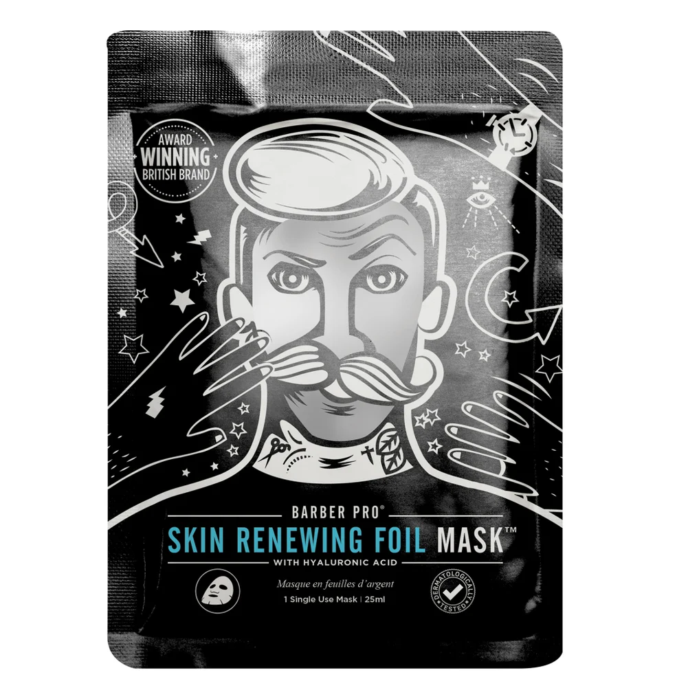 BARBER PRO Skin Renewing Foil Mask with Hyaluronic Acid Image 1
