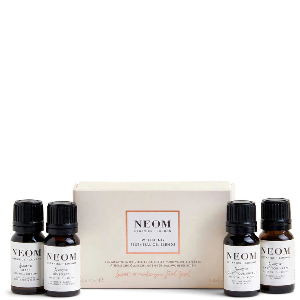 NEOM Wellbeing Essential Oil Blends 4 x 10ml Image 1