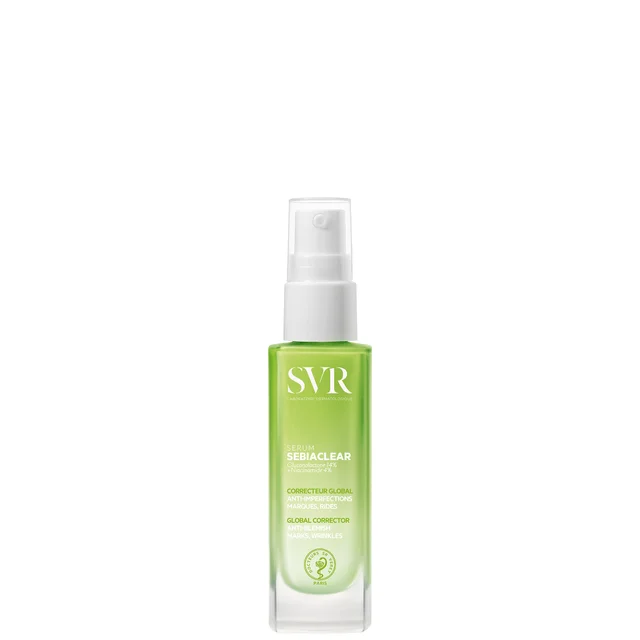 SVR SEBIACLEAR Balancing Hyaluronic Acid Acne Serum, Correcting Concentrate for Blemishes, Post-Acne Marks and Wrinkles, 30ml