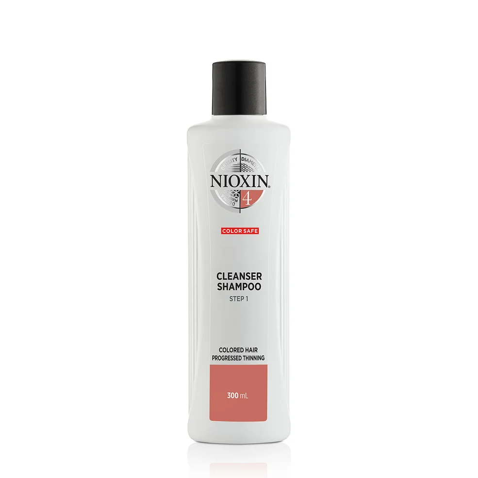 NIOXIN 3-Part System 4 Cleanser Shampoo for Coloured Hair with Progressed Thinning 300ml Image 1