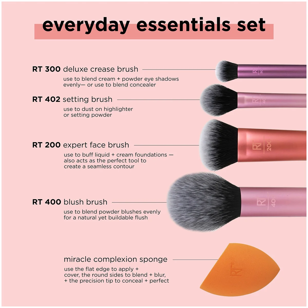 Real Techniques Everyday Essentials (Worth £35) LOOKFANTASTIC
