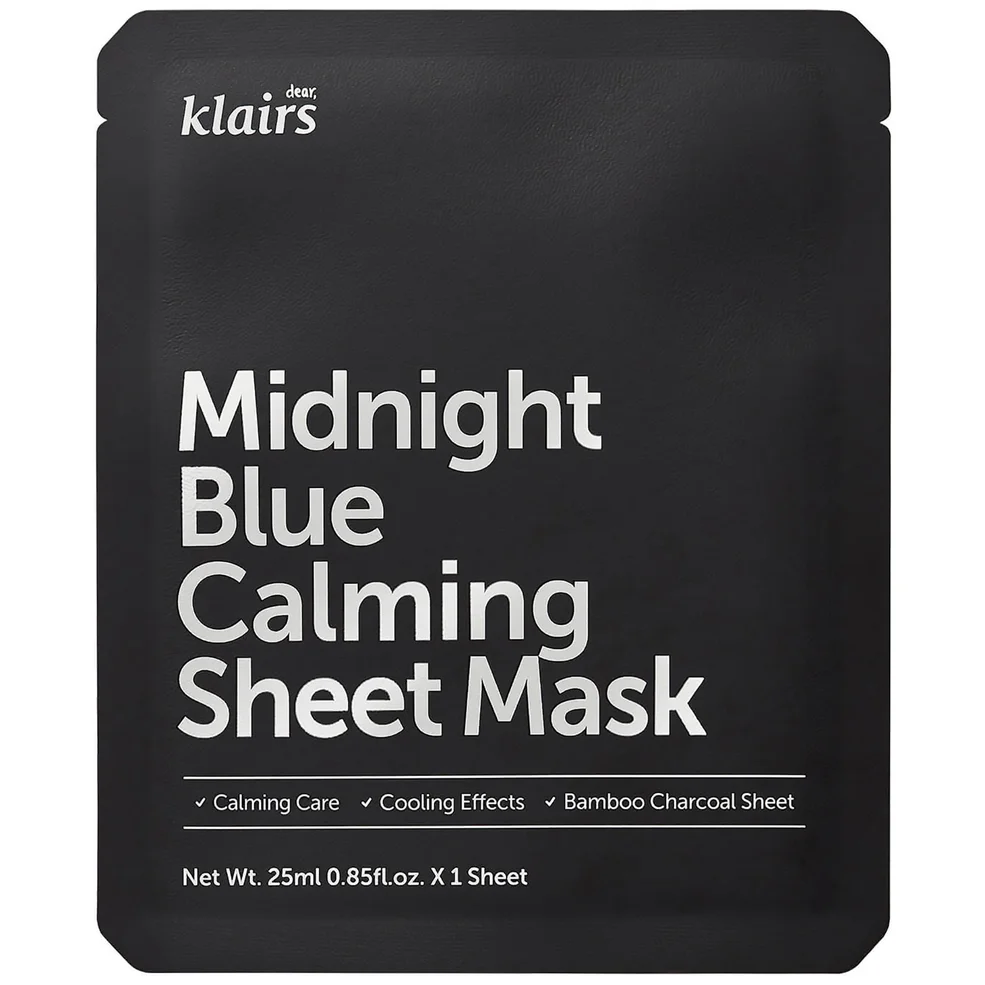 Dear, Klairs Midnight Blue Calming Sheet Mask 25ml Image 1