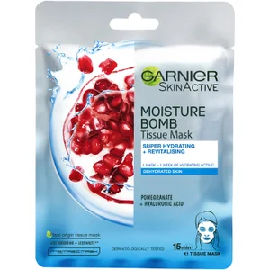 Garnier Moisture Bomb Pomegranate Hydrating Face Sheet Mask - Option Pomegranate