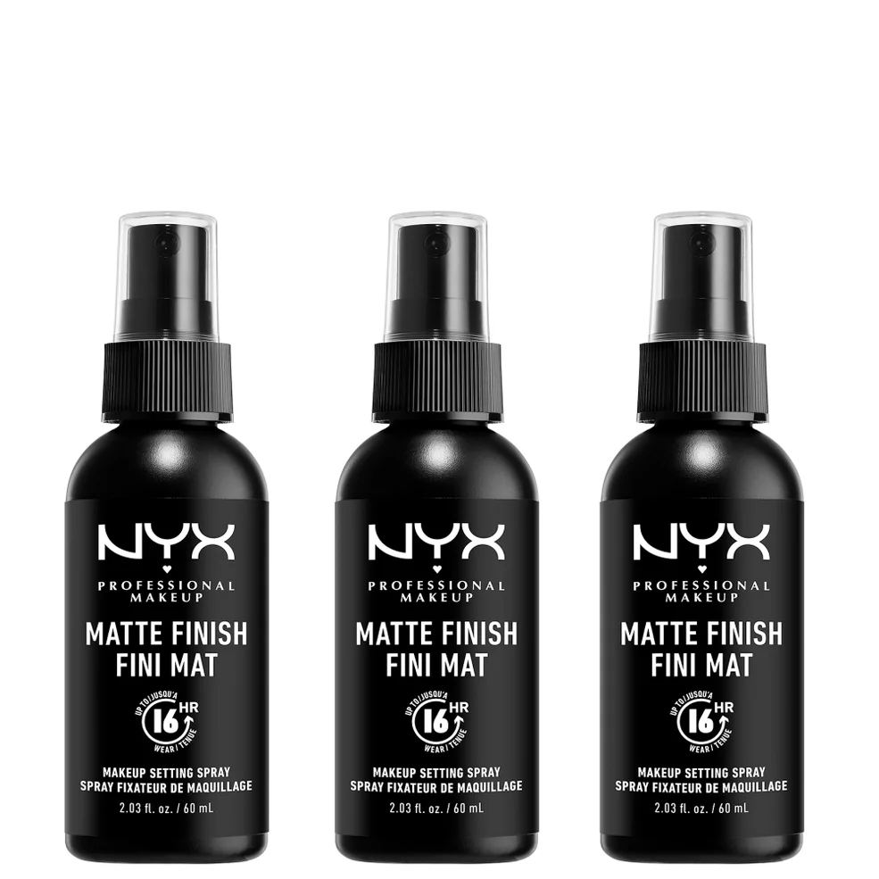 NYX Professional Makeup Matte Setting Spray x 3 Image 1