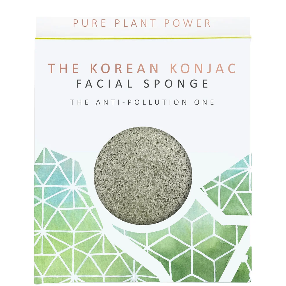 The Konjac Sponge Company The Elements Earth Facial Sponge - Energising Tourmaline 30g Image 1