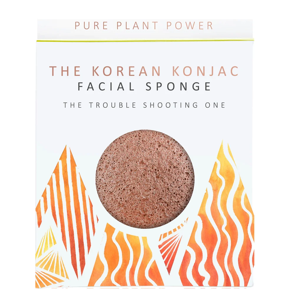 The Konjac Sponge Company The Elements Fire Facial Sponge - Purifying Volcanic Scoria 30g Image 1