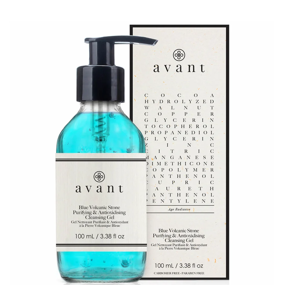 Avant Skincare Blue Volcanic Stone Purifying and Antioxydising Cleansing Gel 100ml Image 1