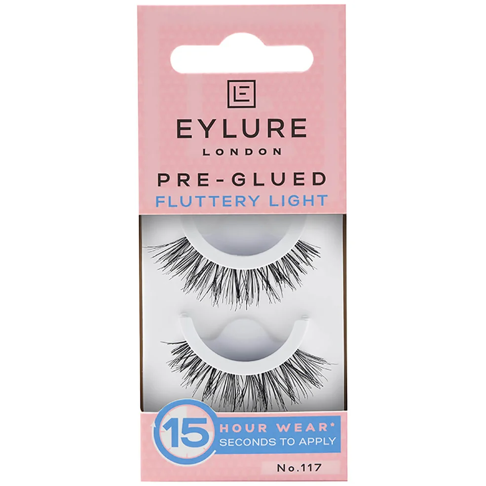 Eylure Pre-Glued False Lashes - Fluttery Light No. 117 Image 1