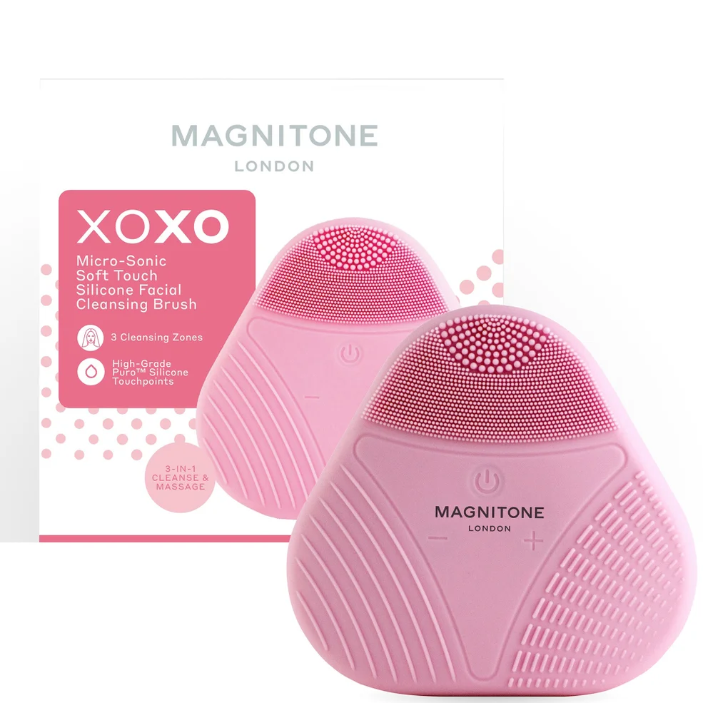 MAGNITONE London XOXO SoftTouch Silicone Cleansing Brush - Pink Image 1
