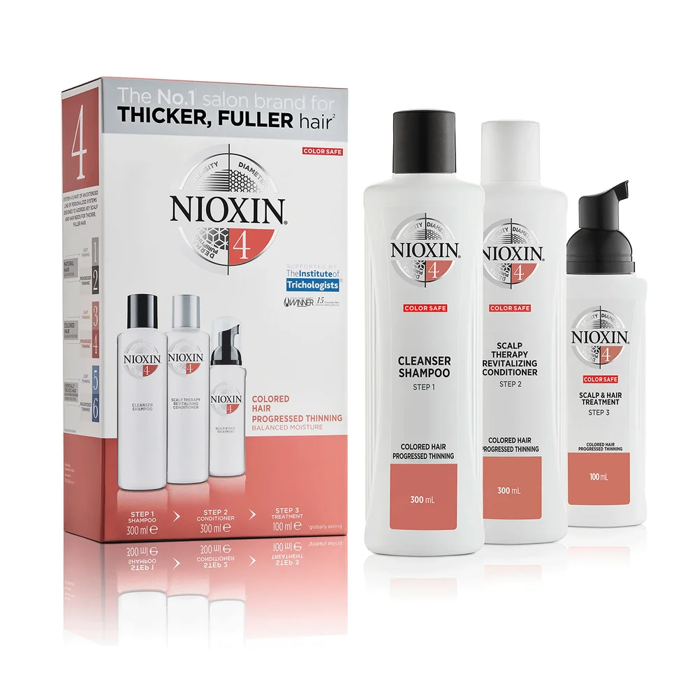 NIOXIN 3-Part System 4 Loyalty Kit for Coloured Hair with Progressed Thinning Image 1