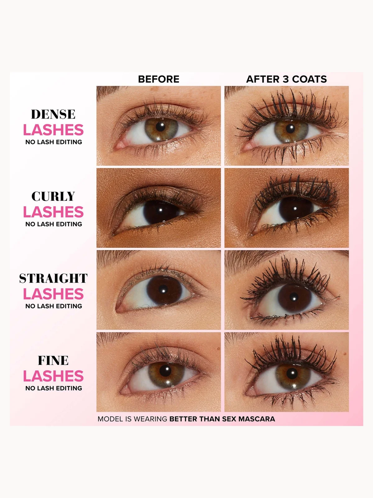 Too Faced Better Than Sex Doll-Size Mascara Black 4.8g | LOOKFANTASTIC Too Faced Better Than Sex Doll-Size Mascara Black 4.8g | LOOKFANTASTIC