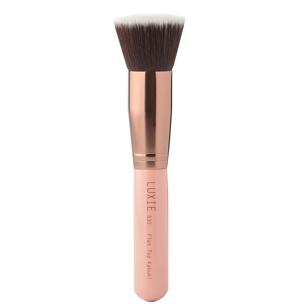 Luxie 530 Flat Top Kabuki Brush - Rose Gold Image 1