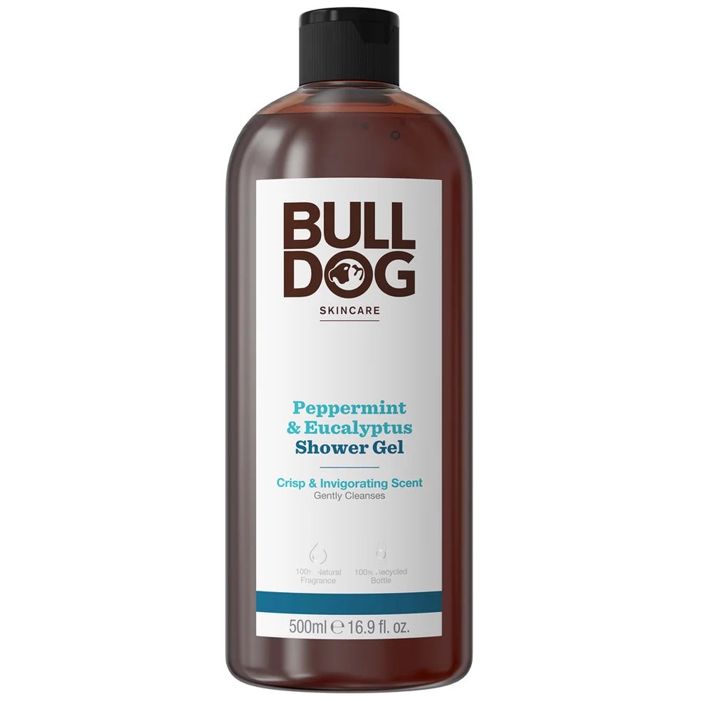 Bulldog Skincare Peppermint & Eucalyptus Shower Gel 500ml Image 1