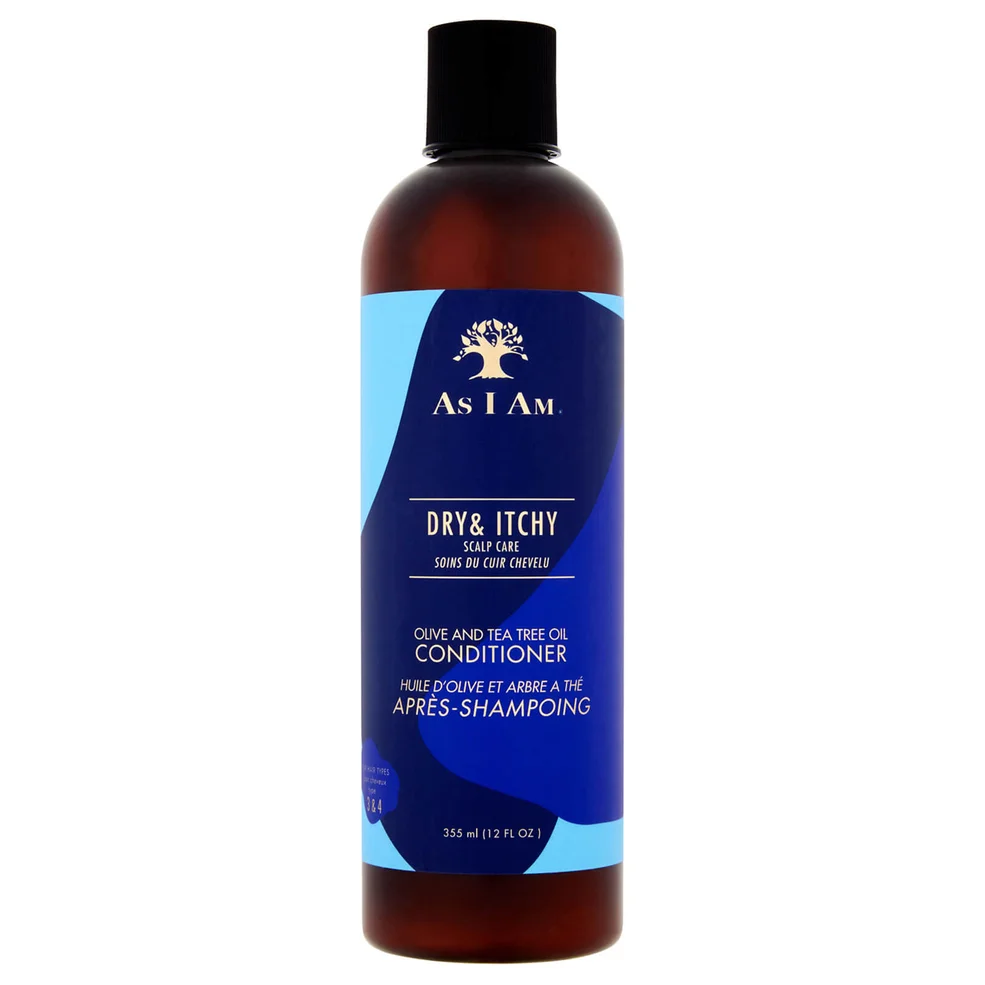 As I Am Dry and Itchy Scalp Care Olive and Tea Tree Oil Conditioner 355ml Image 1