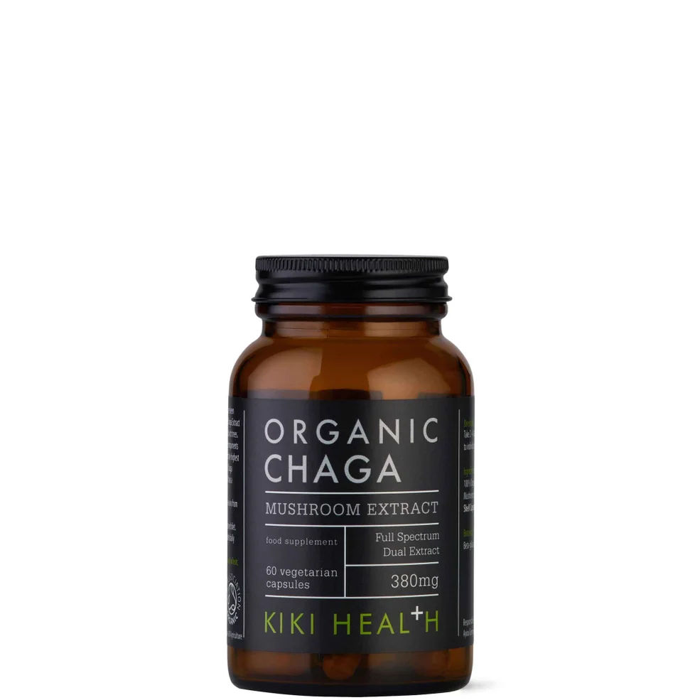 KIKI Health Organic Chaga Extract Mushroom (60 Vegicaps) Image 1