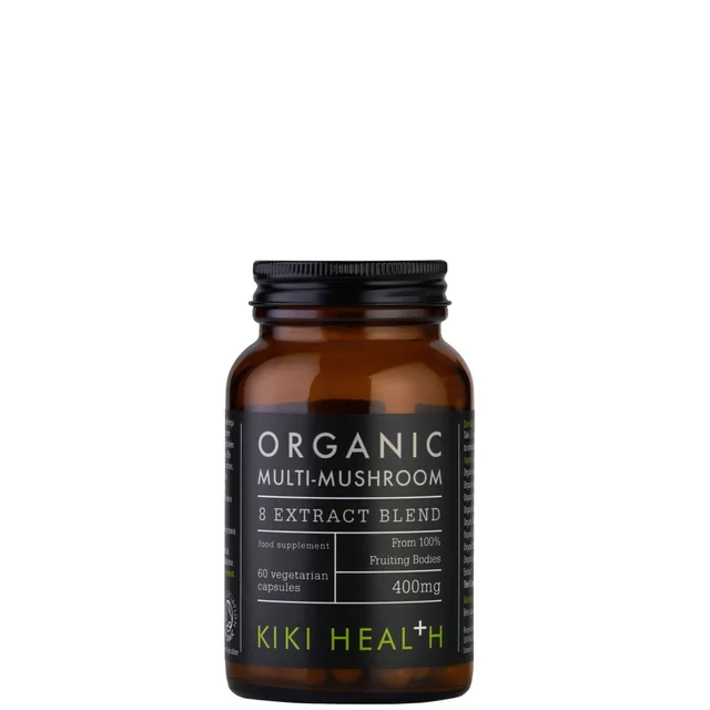 KIKI Health Organic Multi-Mushroom 8 Extract Blend (60 Vegicaps)