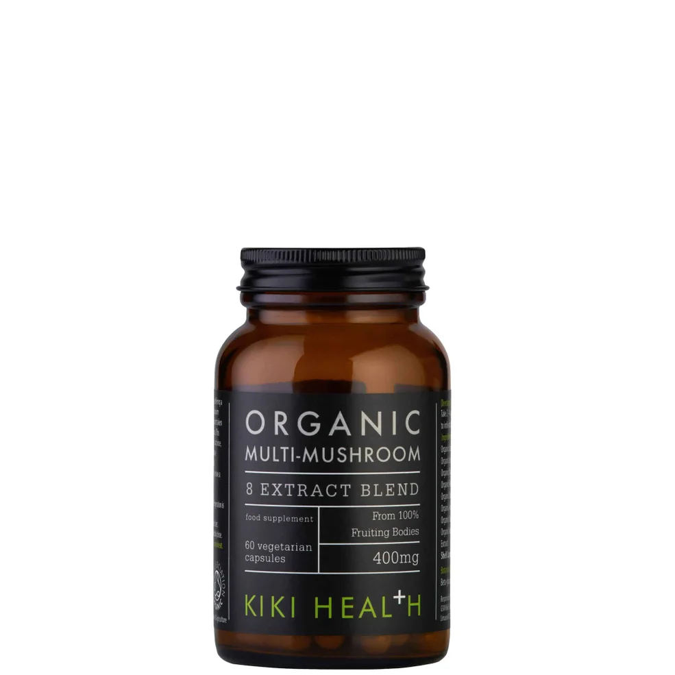 KIKI Health Organic Multi-Mushroom 8 Extract Blend (60 Vegicaps) Image 1