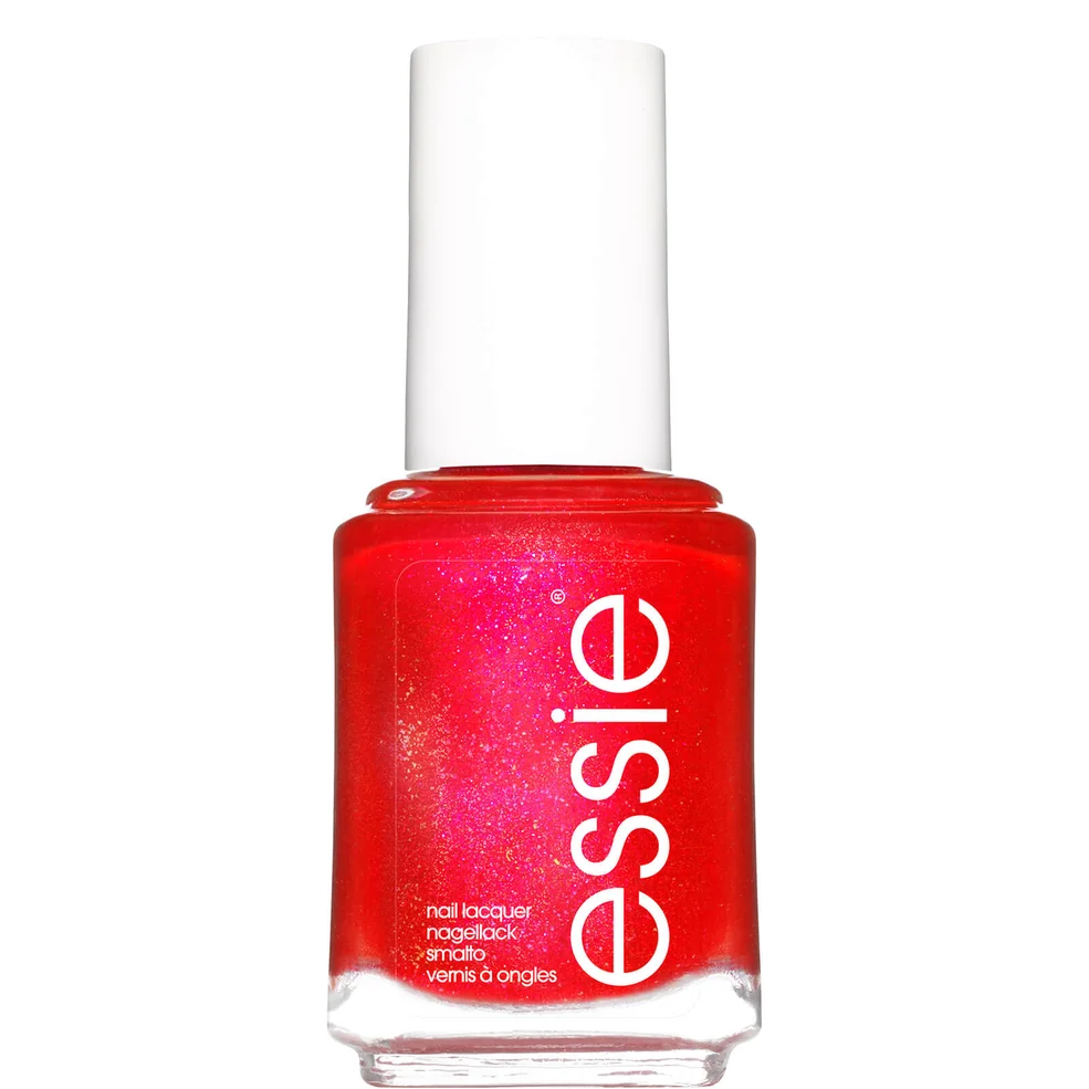 essie Celebrating Moments 635 Let's Party Red Shimmer Nail Polish 13.5ml Image 1