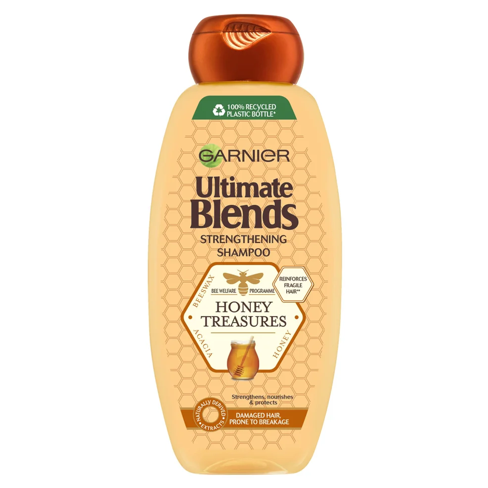 Garnier Ultimate Blends Honey Strengthening Shampoo 360ml Image 1