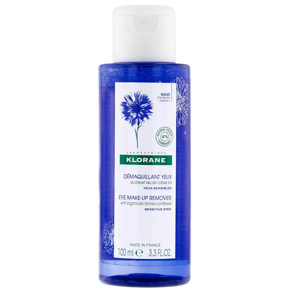 KLORANE Soothing Eye Makeup Remover with Organic Cornflower for Sensitive Skin 100ml Image 1