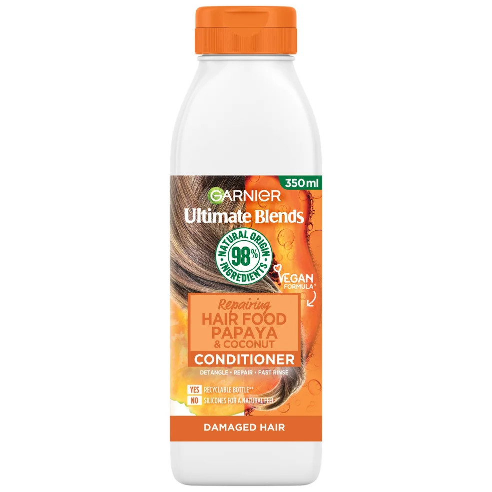 Garnier Ultimate Blends Repairing Hair Food Papaya Conditioner For Damaged Hair 350ml Image 1
