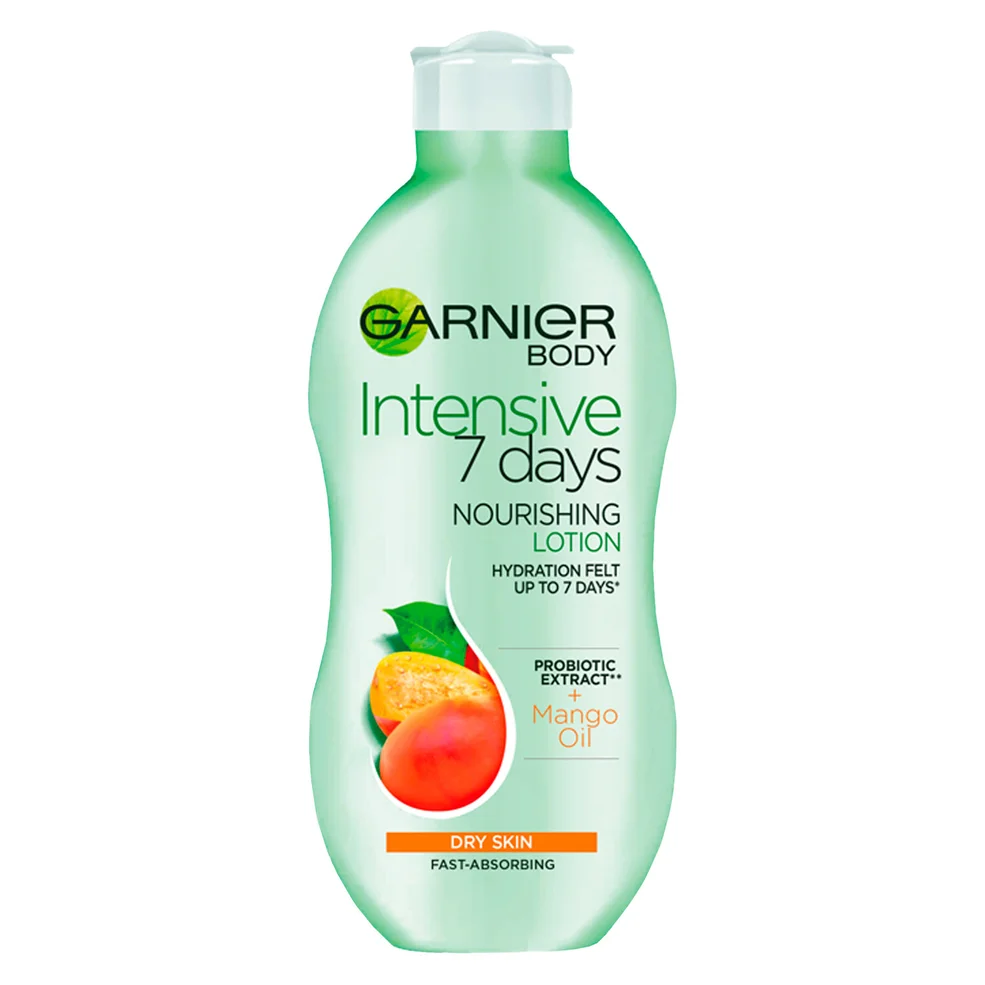 Garnier Intensive 7 Days Mango Probiotic Extract Body Lotion Dry Skin 400ml Image 1
