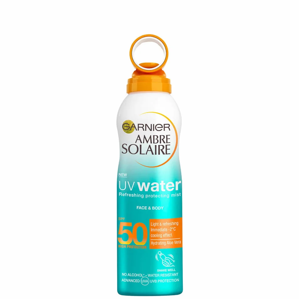 Garnier Ambre Solaire UV Water Clear Sun Cream SPF50 Mist 200ml Image 1
