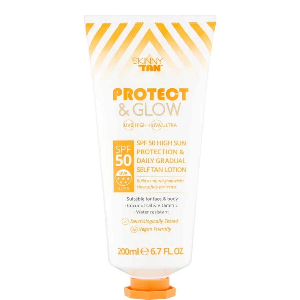 Skinny Tan Protect & Glow Lotion SPF50 200ml Image 1