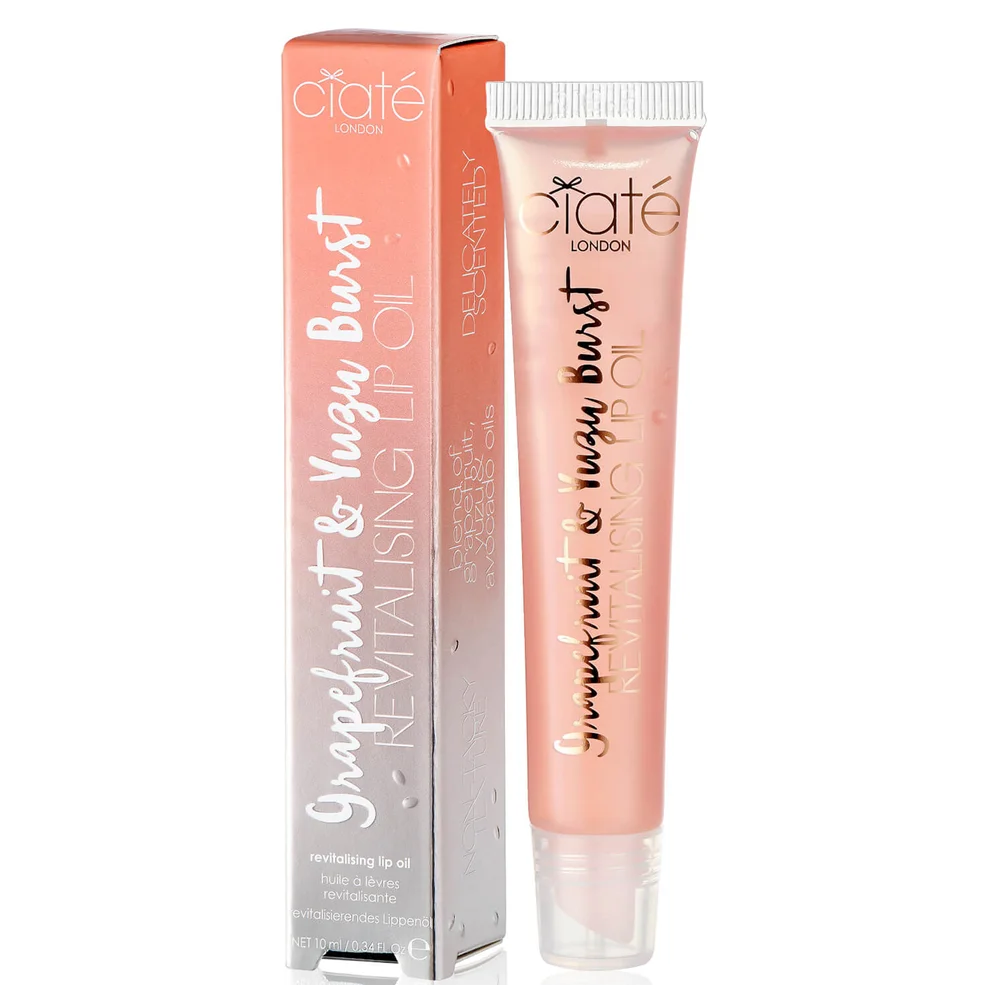 Ciaté London Fruit Burst Lip Oil - Grapefruit & Yuzu 10ml Image 1