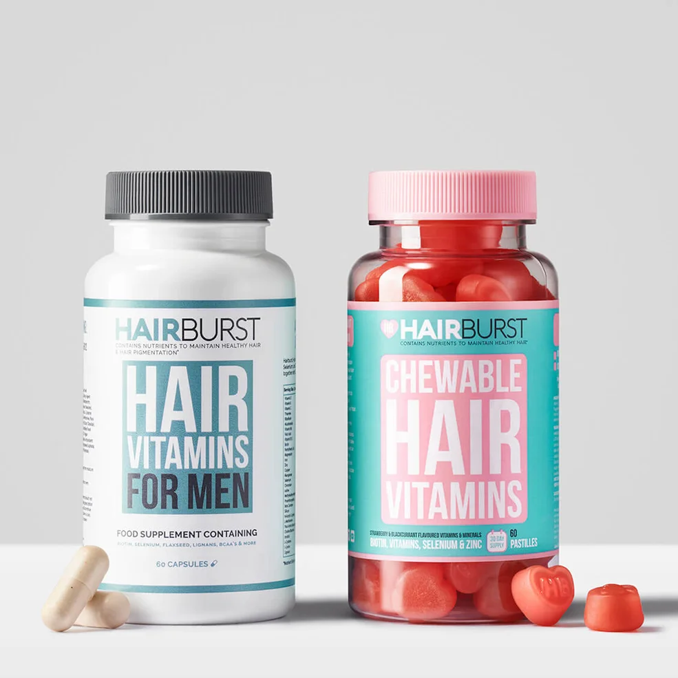Hairburst His & Hers Hair Vitamin Bundle (Worth £49.98) Image 1