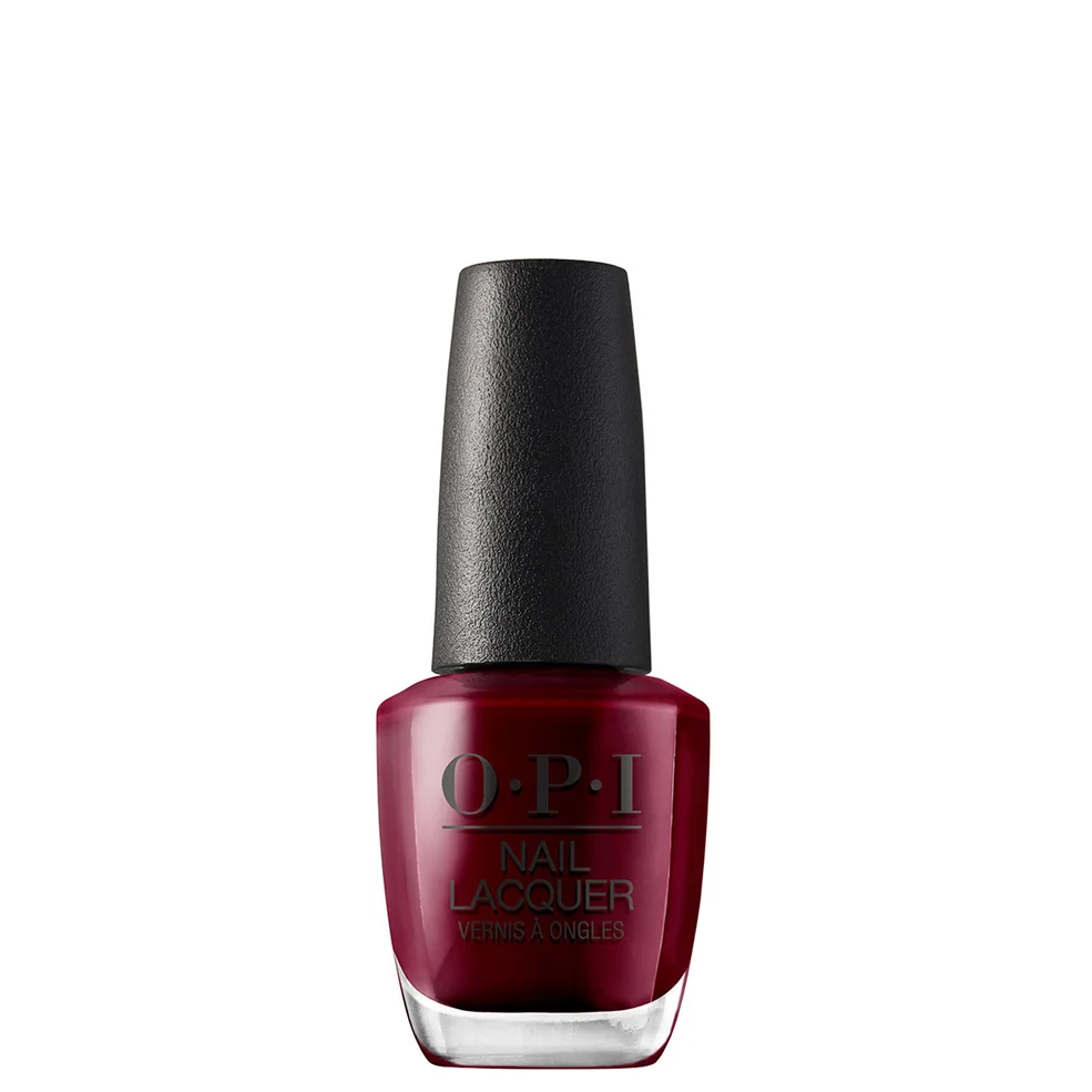 OPI Nail Lacquer Dark Red Nail Polish - Malaga Wine 15ml Image 1