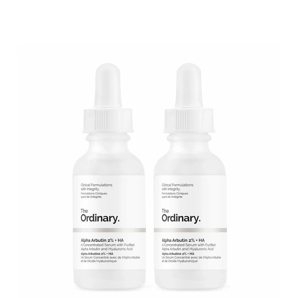 The Ordinary Alpha Arbutin 2% + HA Concentrated Serum Duo Image 1