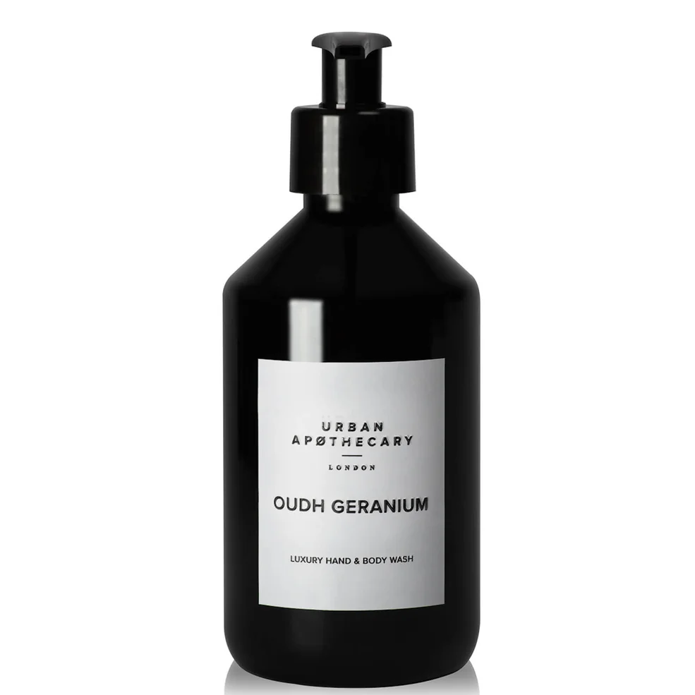 Urban Apothecary Oudh Geranium Luxury Hand & Body Wash 300ml Image 1