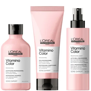Vitamino Colour Shampoo & Conditioner & 10 in 1 Treatment Spray Bundle Set for Coloured Hair - undefined undefined