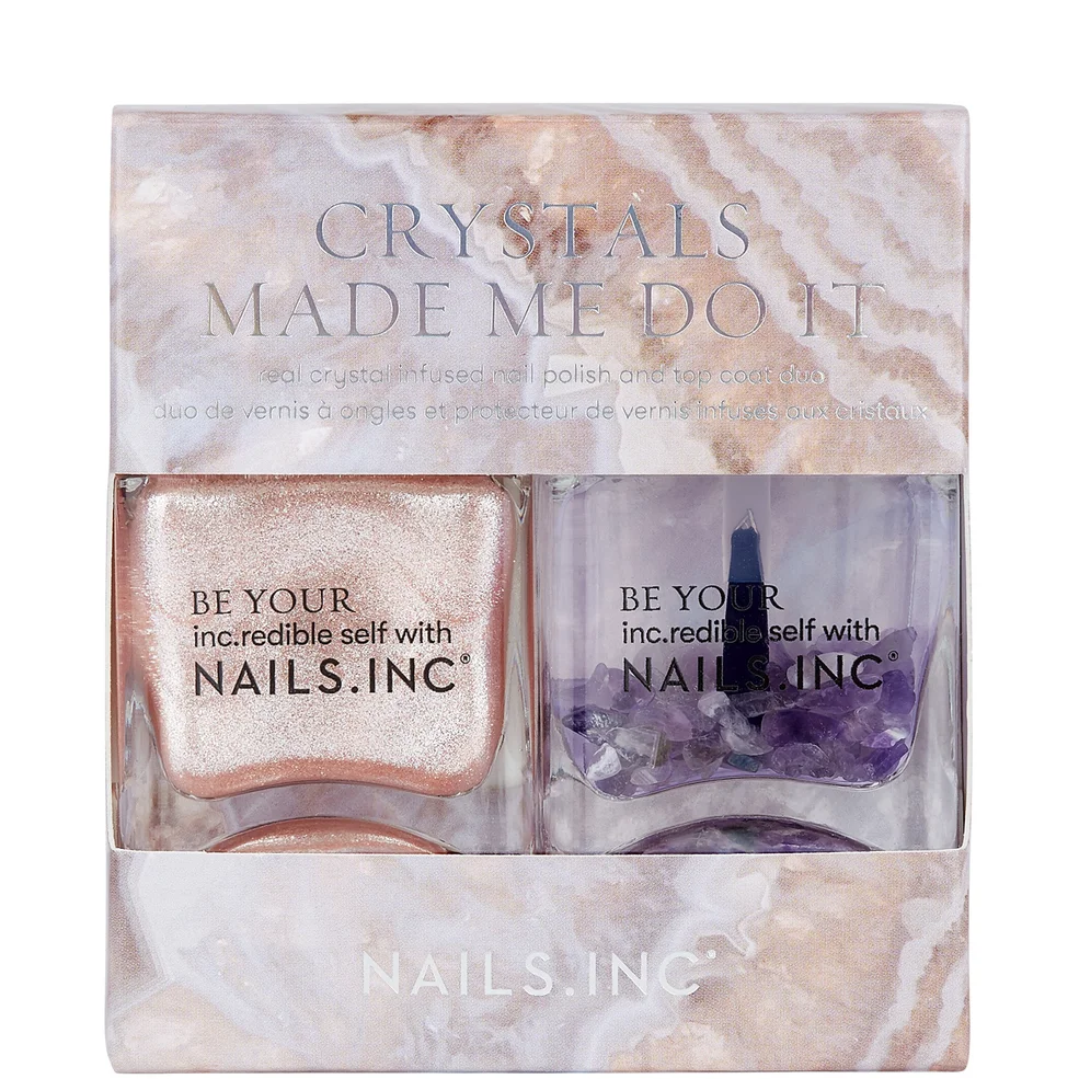 nails inc. Crystals Made me do it Nail Polish Duo 2 x 14ml Image 1
