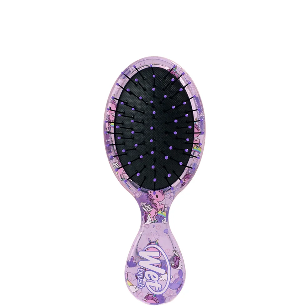 WetBrush Liquid Glitter Mini Detangler Brush - Unicorn Glitter Image 1